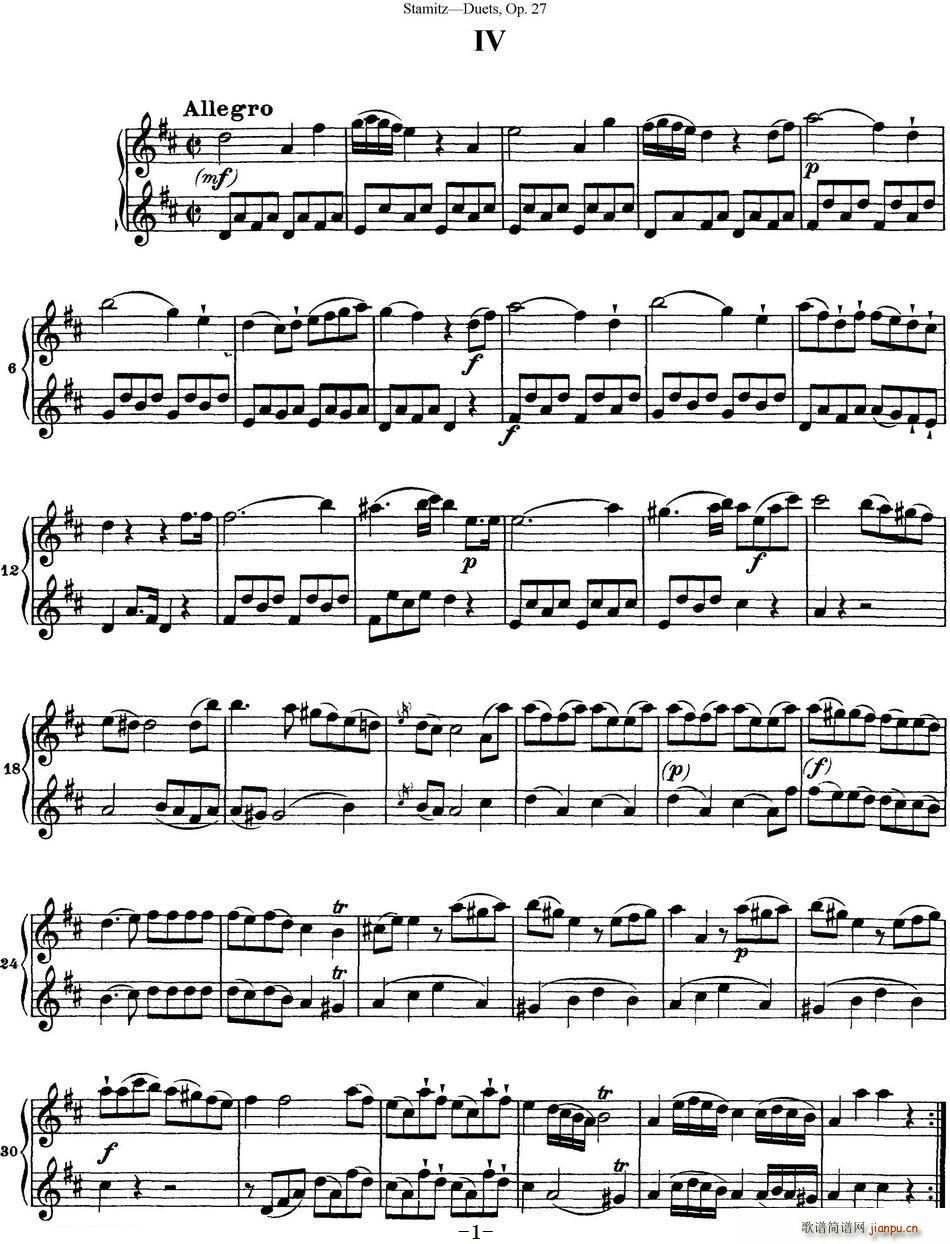 ˹���״Ķ������L(ch��ng)�Ѿ�����Op 27 No 4(�Ѻ��V)1