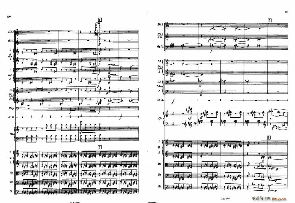 Bartok SZ 83 Piano Concerto No1 Full Score ��(����V)15