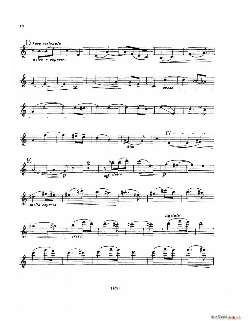 Bowen Suite for violin and piano violin part(����V)18