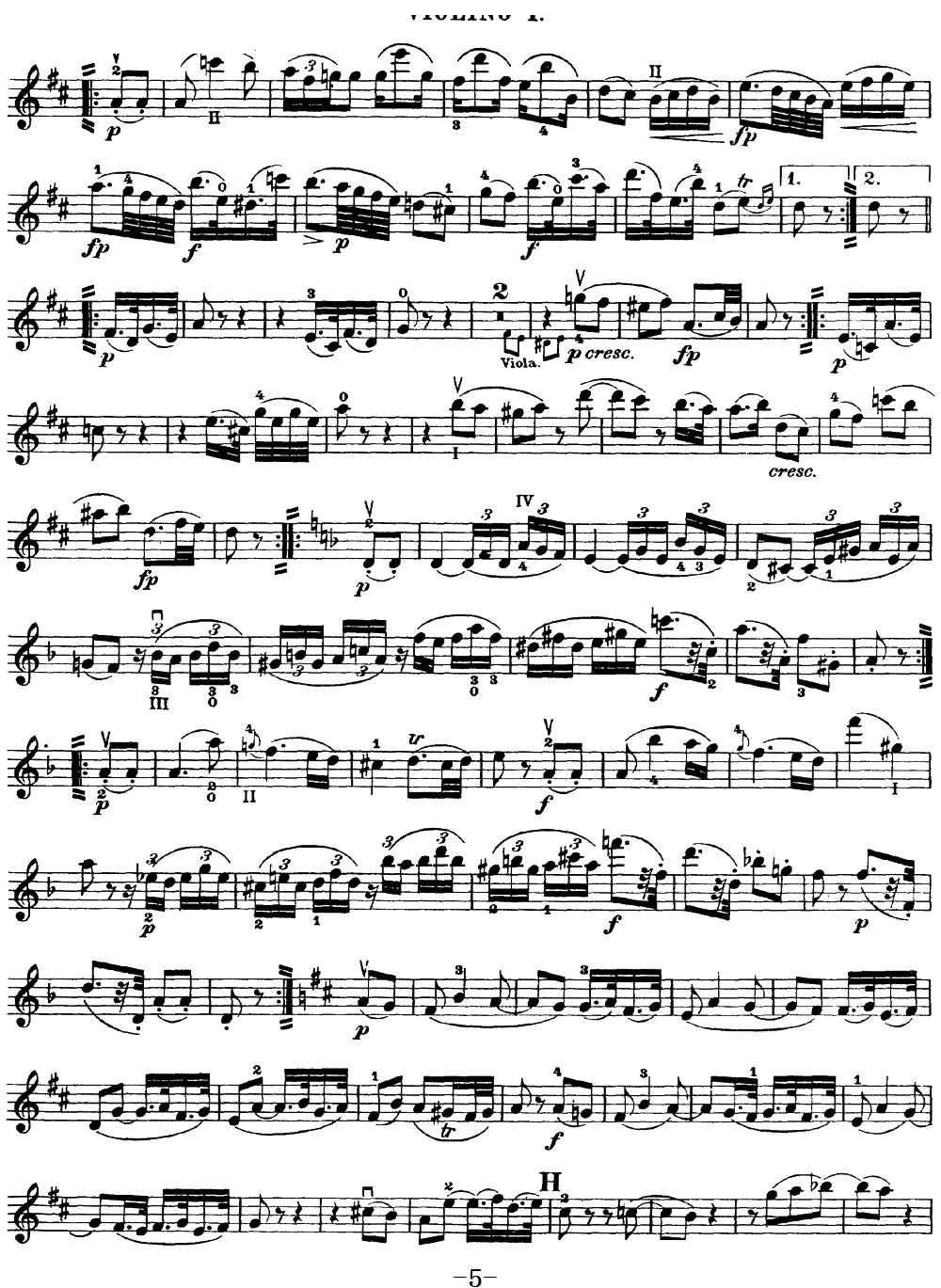 Mozart Quartet No 18 in A Major K 464 Violin 1(ʮ�ּ�����)5