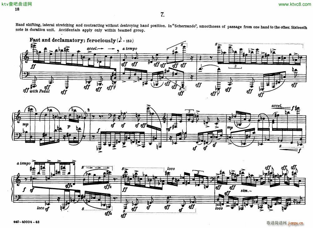 Bolcom 12 etudes for piano(����V)18