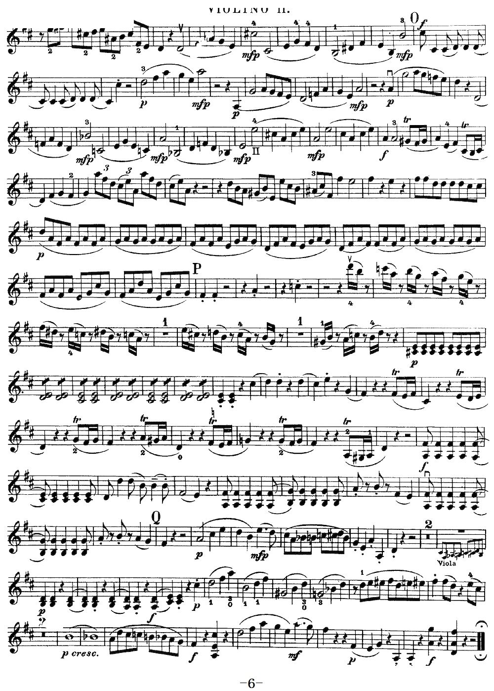 Mozart Quartet No 21 in D Major K 575 Violin 2(ʮ�ּ�����)6