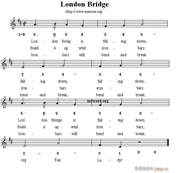 Ӣ�ă��� London Bridge(ʮ�ּ�����)1