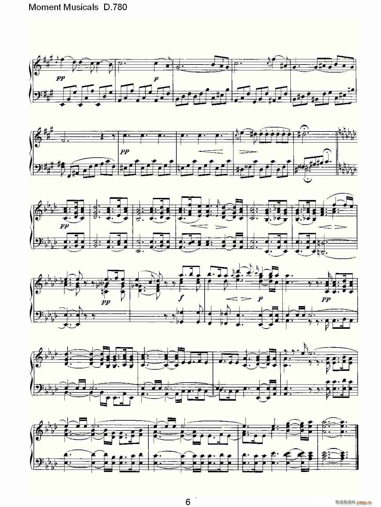 Moment Musicals D.780(ʮ�ּ�����)6