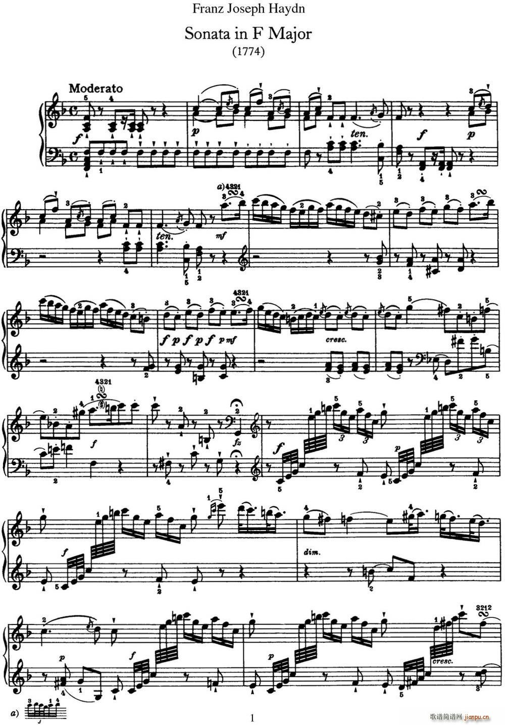 ���D ������Q�� Hob XVI 29 in F major(����V)1