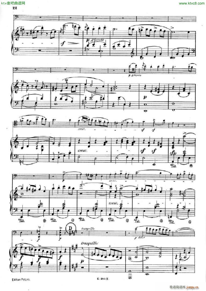 Hummel Sonata for cello and piano(����V)20