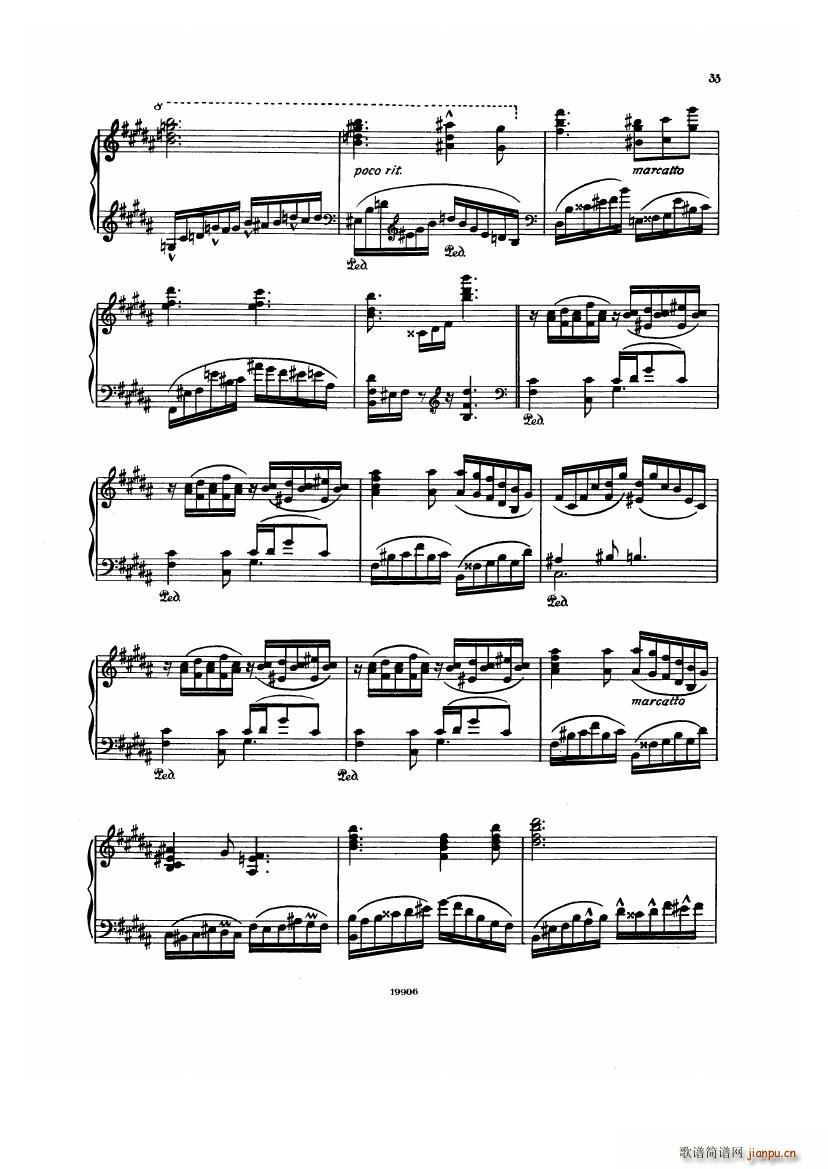 Albeniz op 65 Etudes no 1 7(����V)33