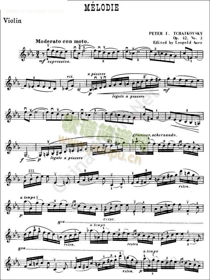 ��Ʒ�˹��Op.42,No.3(С�����V)1