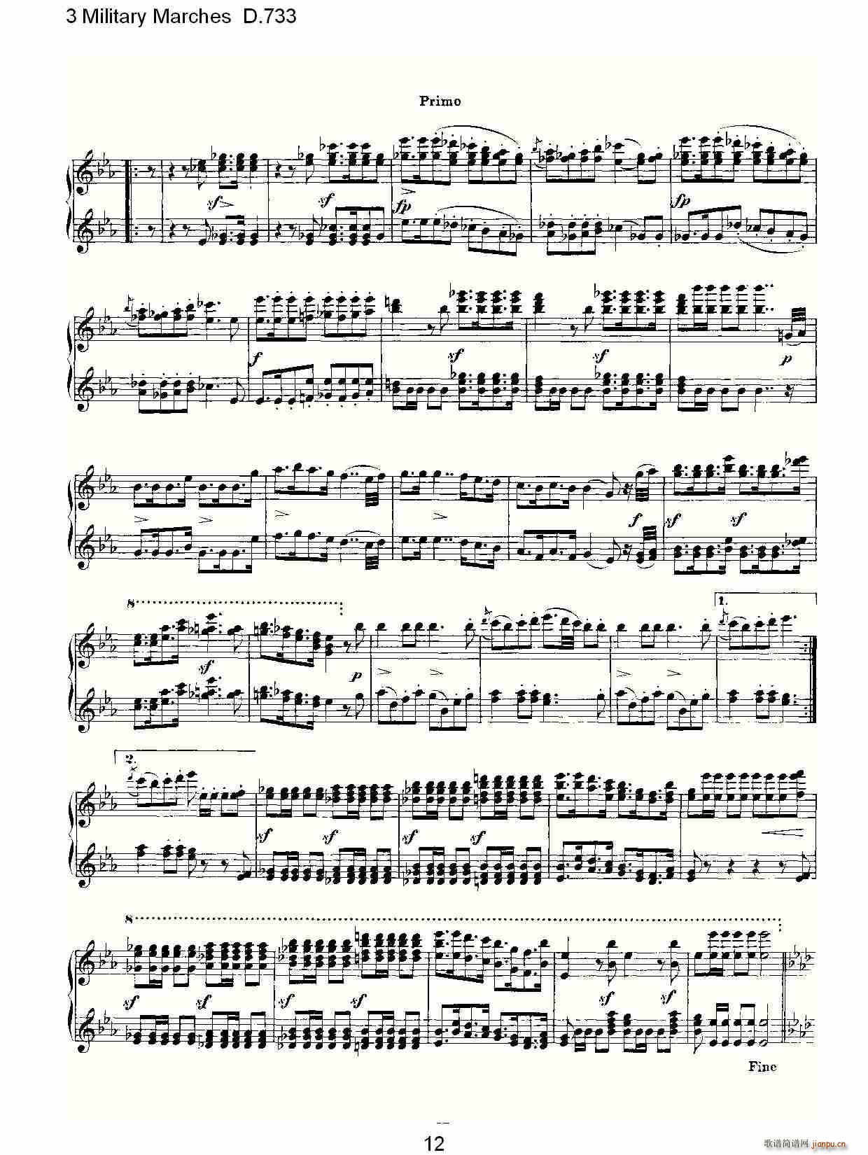 3 Military Marches D.733(ʮ�ּ�����)12