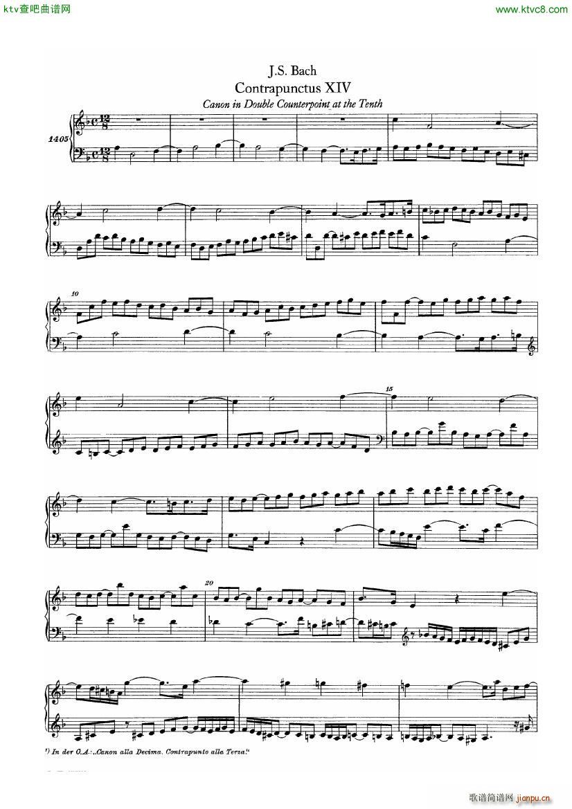 Bach JS BWV 1080 Kunst der Fuge part 2(����V)16