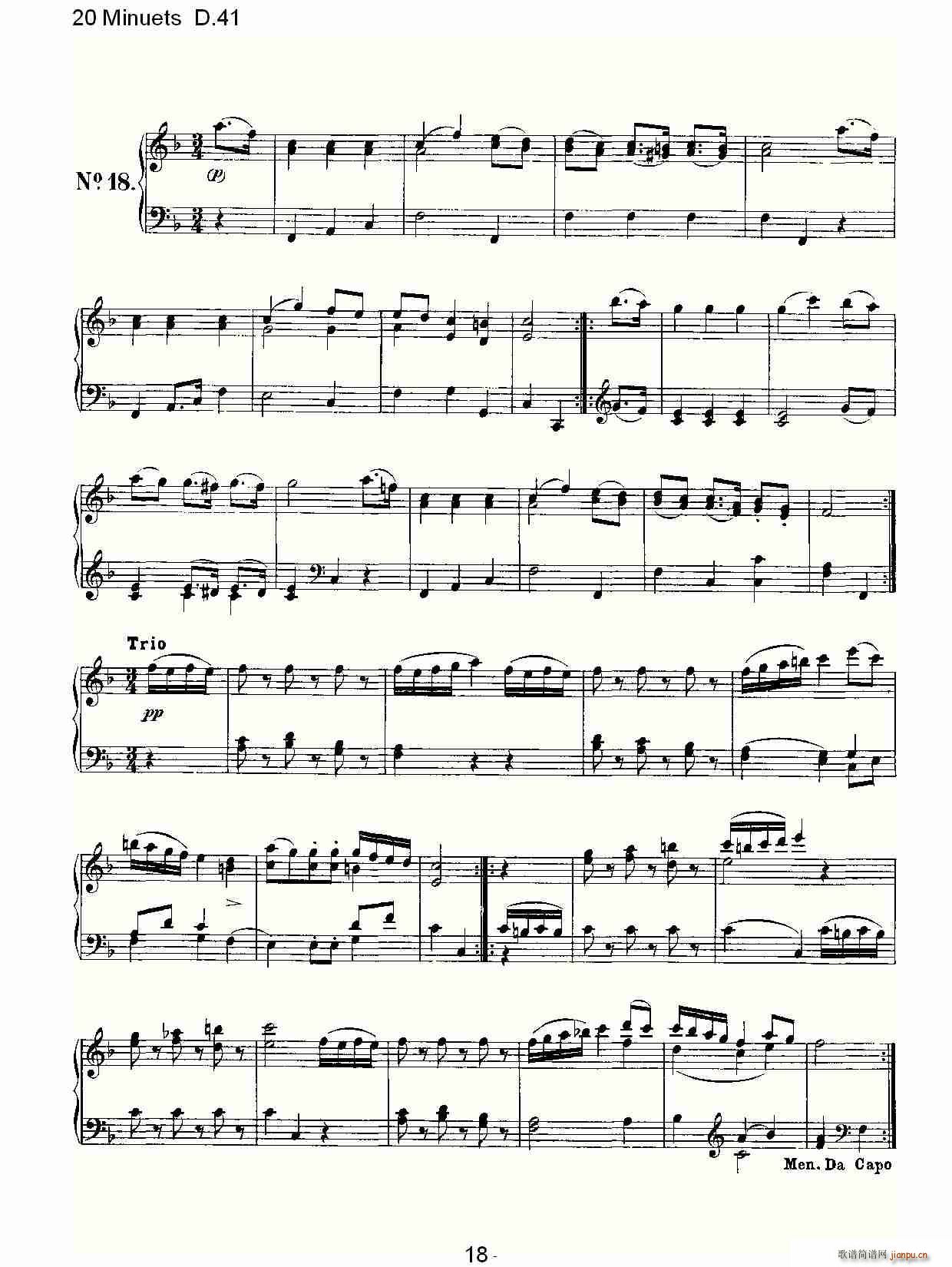 20 Minuets D.41(ʮ�ּ�����)18