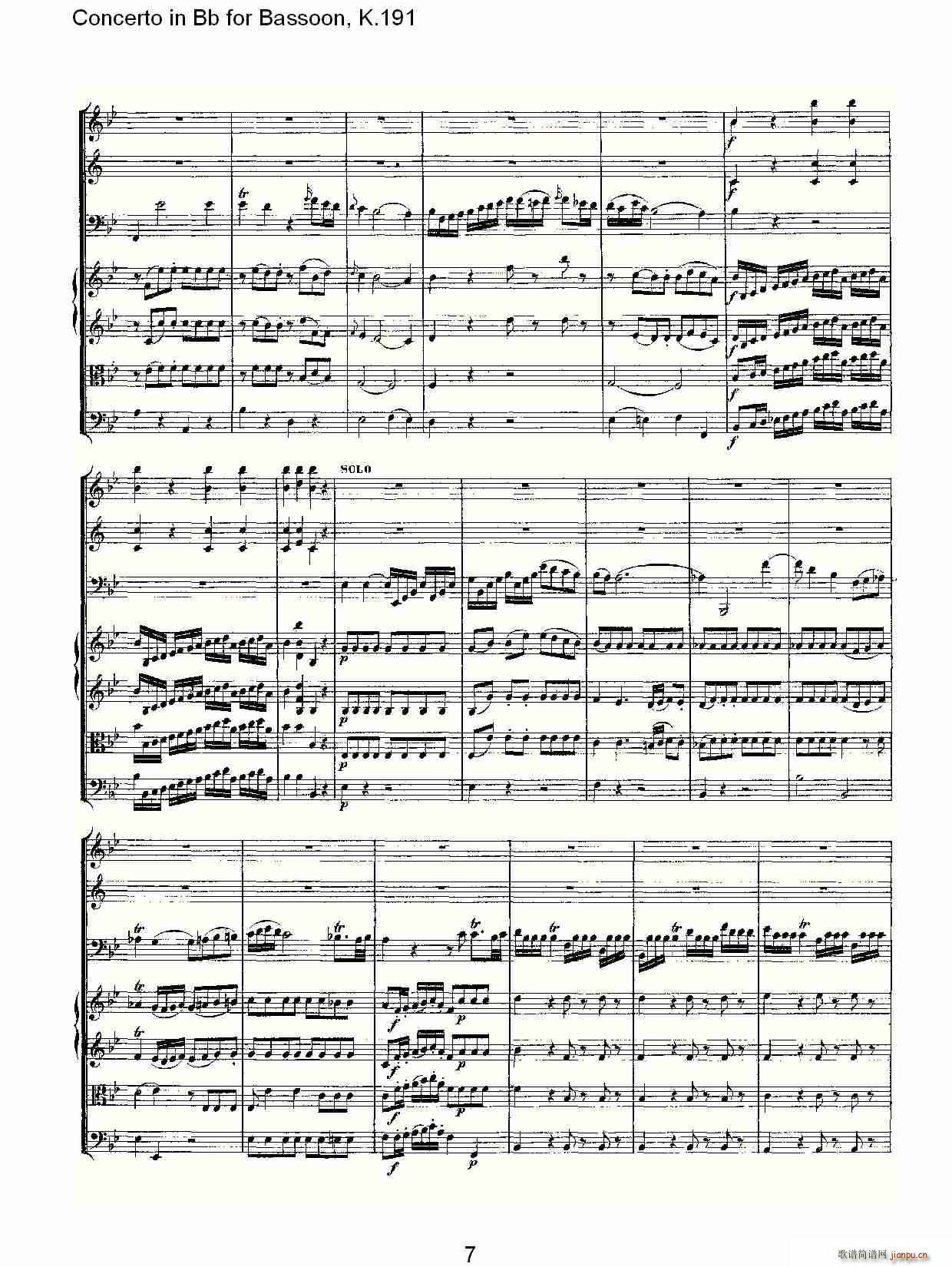 Concerto in Bb for Bassoon, K.191(ʮ�ּ�����)7