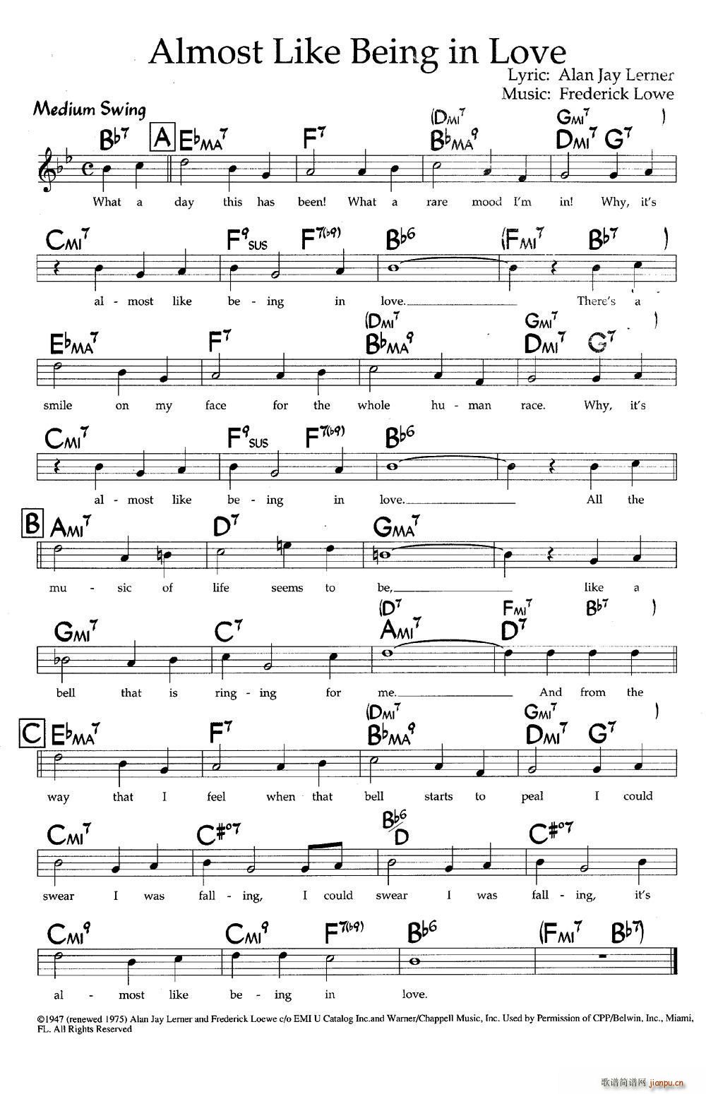 Almost Like Being in Love ������(ʮ�ּ�����)1