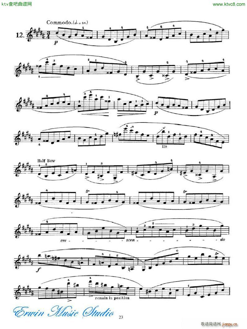 �_�� 24���S����Pierre Rode 24 Caprices 18 34(ʮ�ּ�����)6