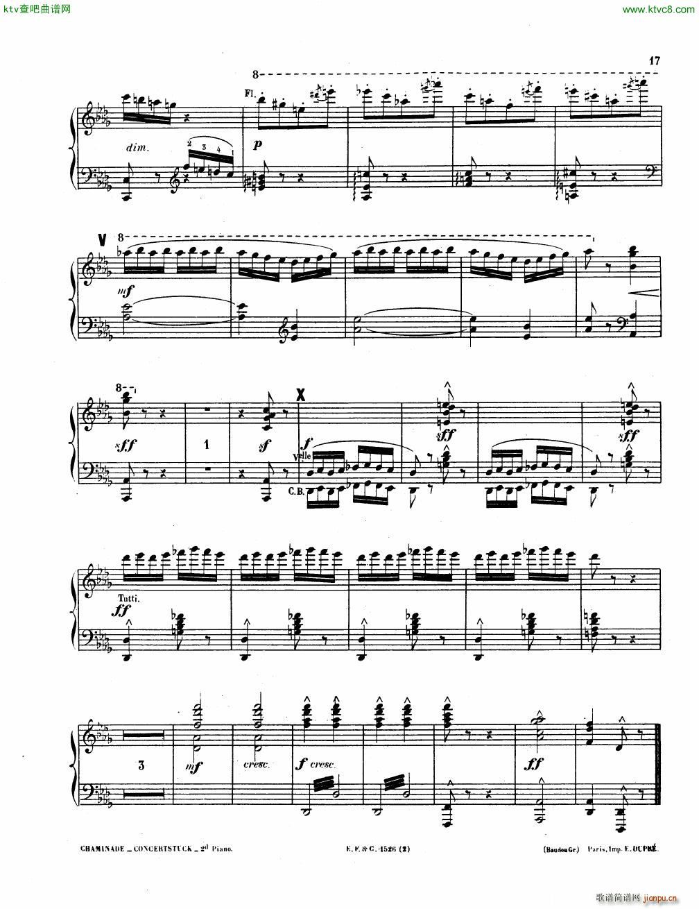 Chaminade Konzerstuck Op 40 reduction(����V)45