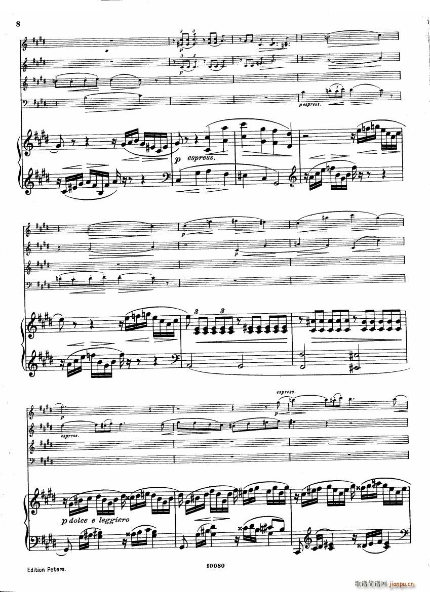 Brahms op 34 Piano Quintet f minor score һ(����V)7