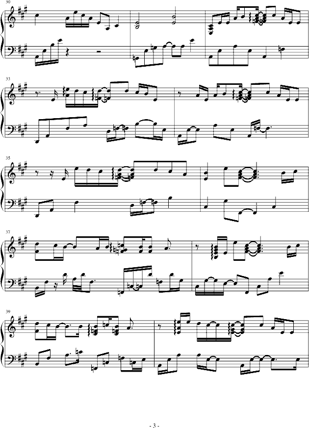 One more time, One more chance PIANO ver.(����V)3