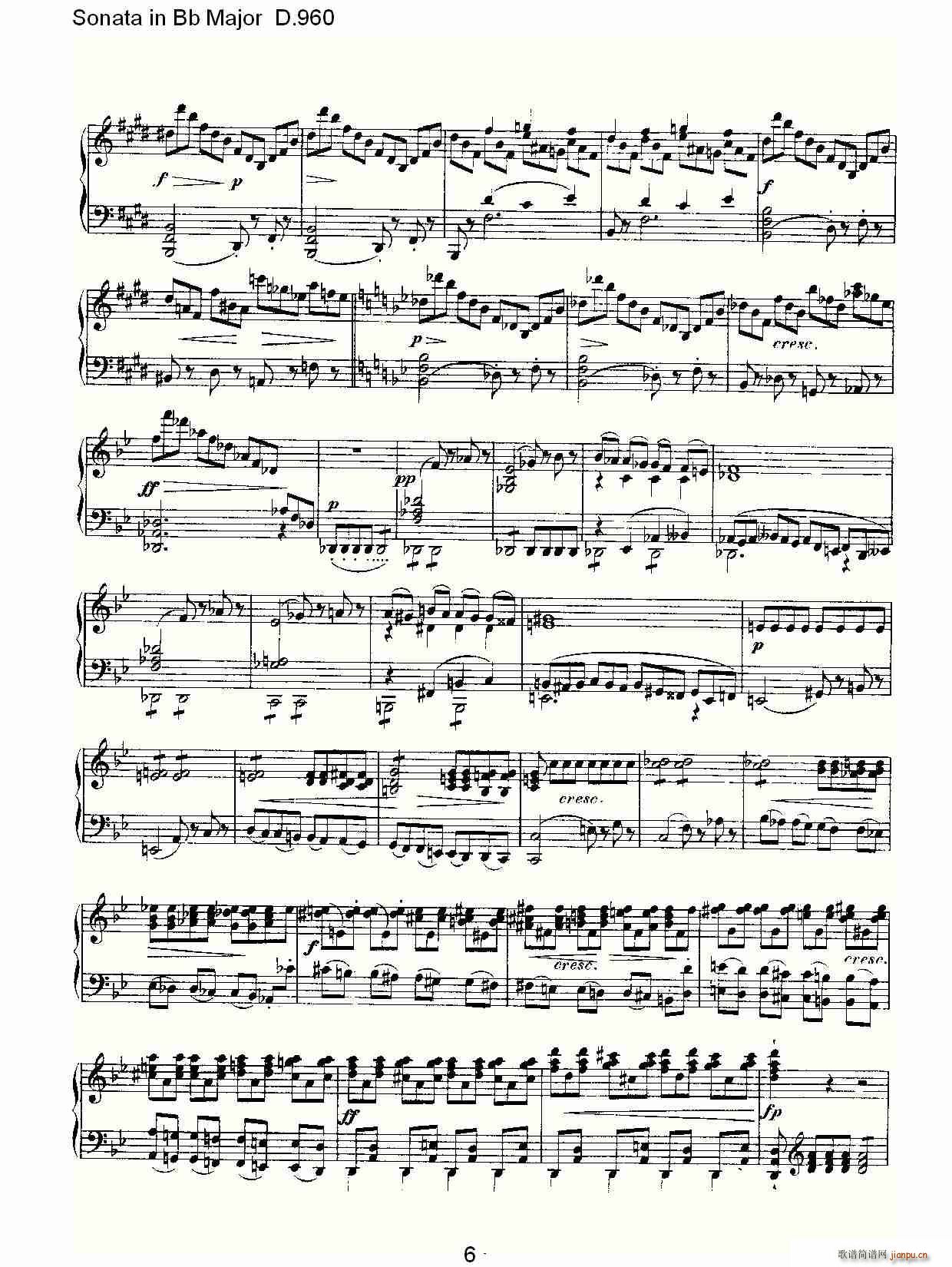 Sonata in Bb Major D.960(ʮ�ּ�����)6