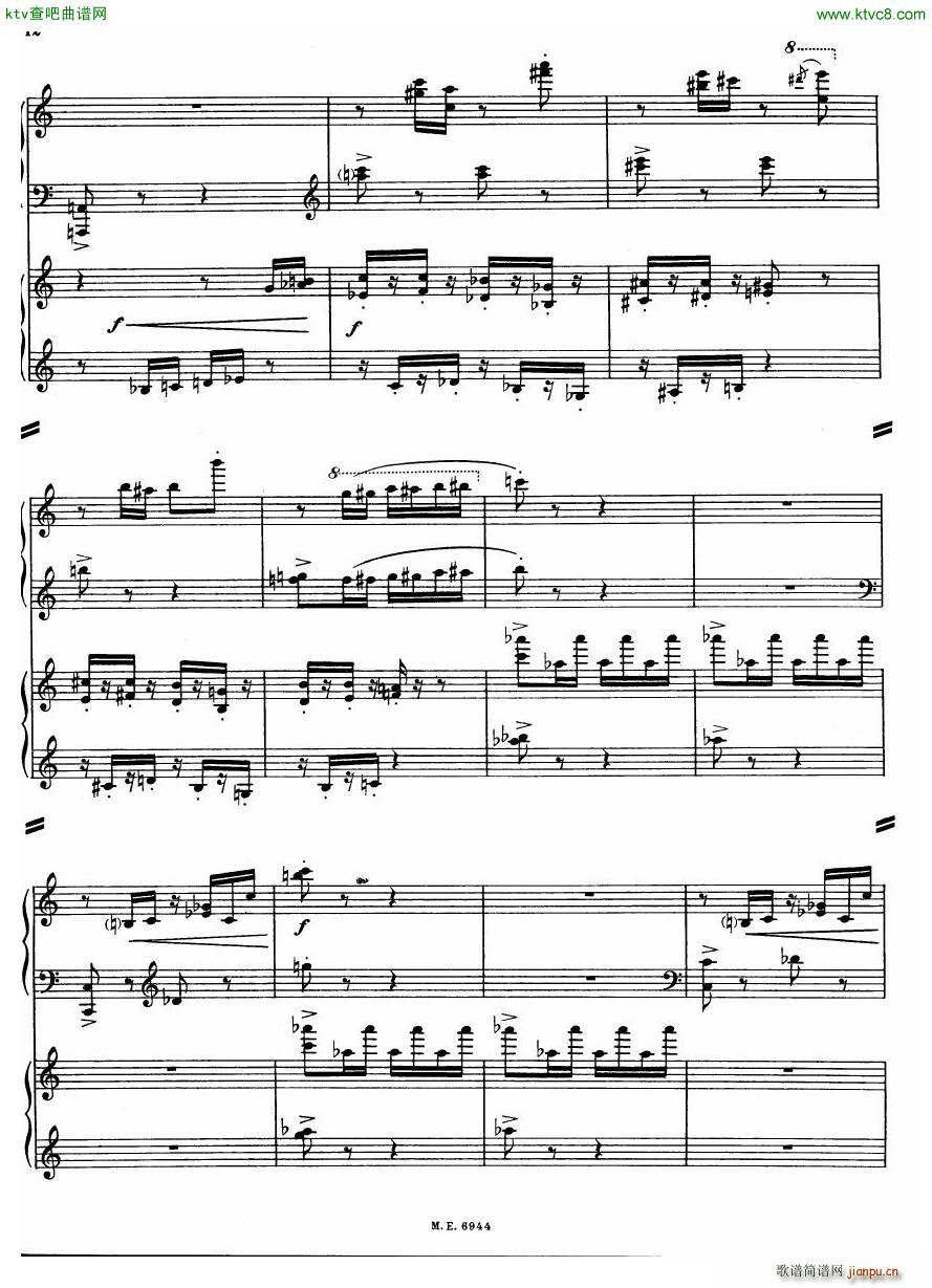 Auric Partita for two pianos(����V)12
