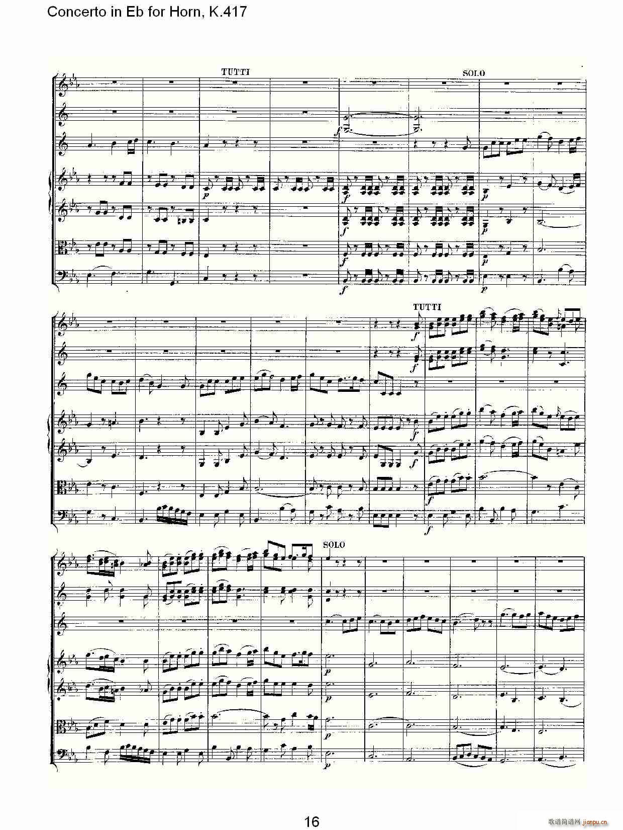 Concerto in Eb for Horn, K.417(ʮ�ּ�����)16