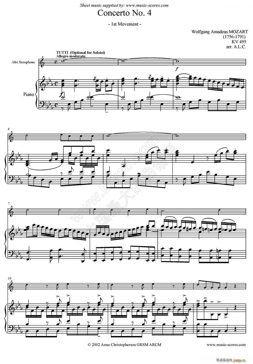 Mozart Concerto KV495 No 4 1st �����_��˹ ��ٰ���(����V)1