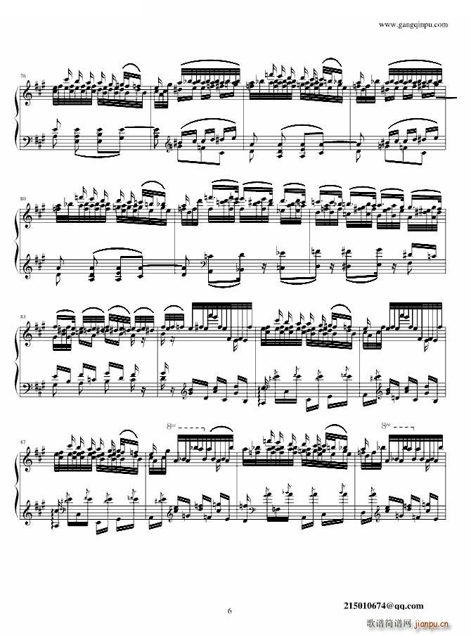 Liszt Feux Follets Feux Follets(ʮ�ּ�����)6