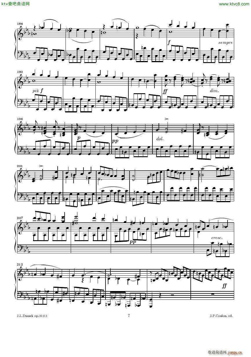 Dussek Sonate No13 op35 No3(����V)7