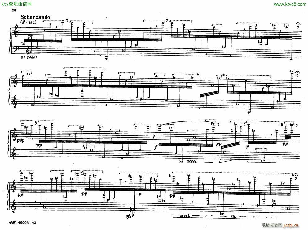 Bolcom 12 etudes for piano(����V)20