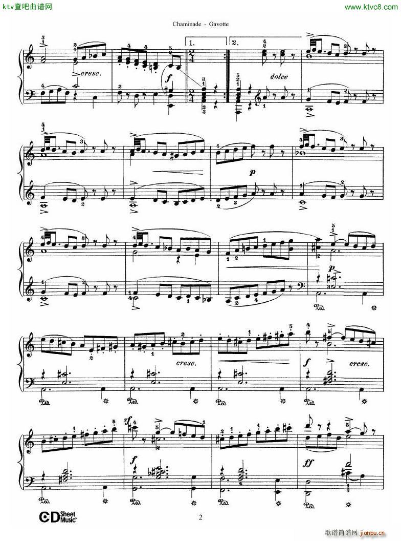 Chaminade 09 2 Gavotte(����V)1