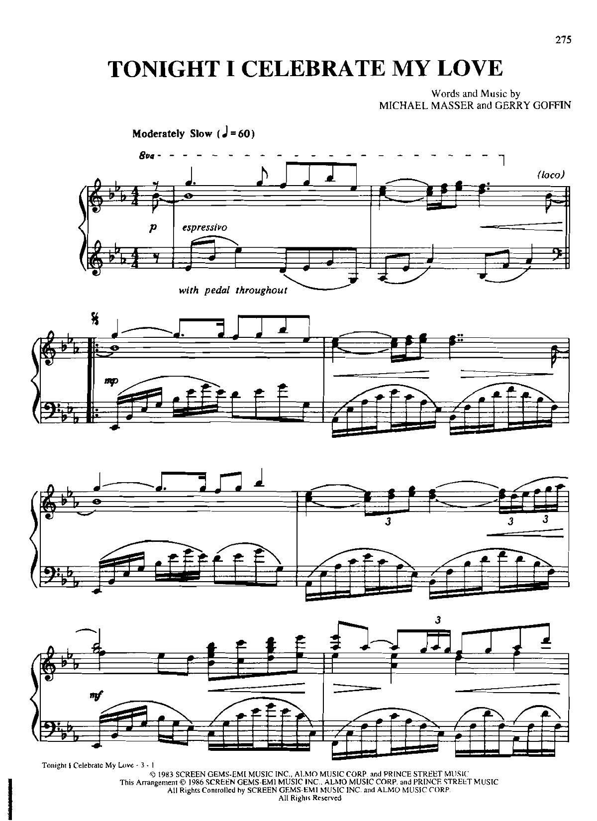 TONIGHT I CELEBRATE MY LOVE Dan Coates �������{ ��(����V)1