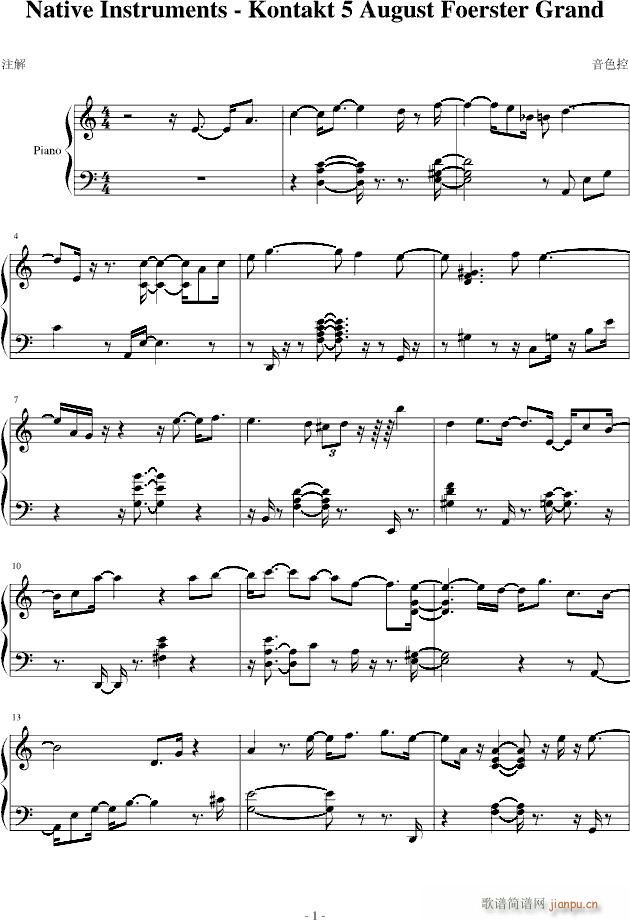 Native Instruments Kontakt 5 August Foerster Grand(����V)1