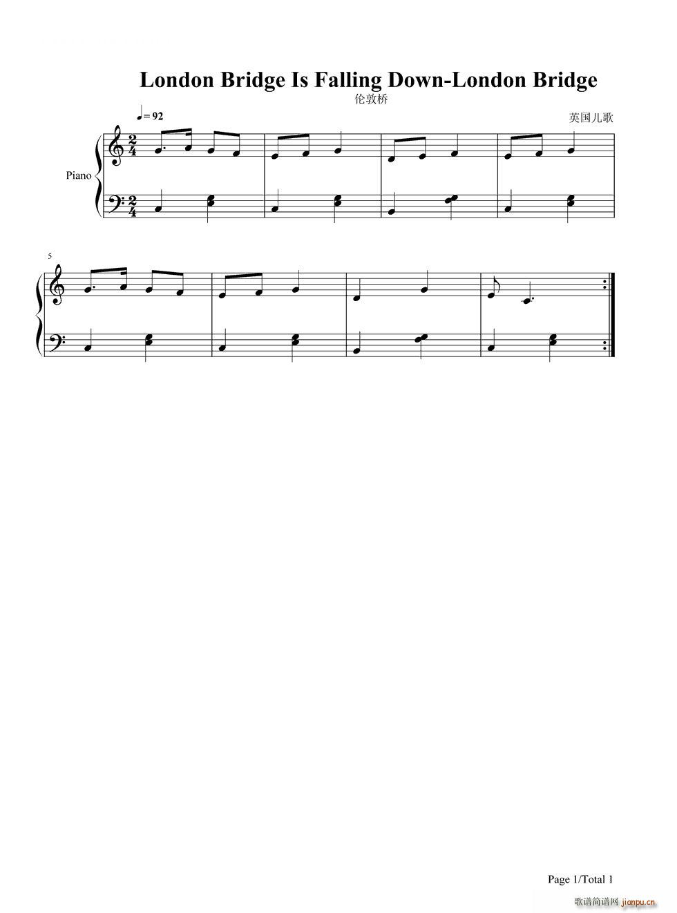 ���ؘ�Ҫ���� ���ؘ� London Bridge Is Falling Down(����V)1