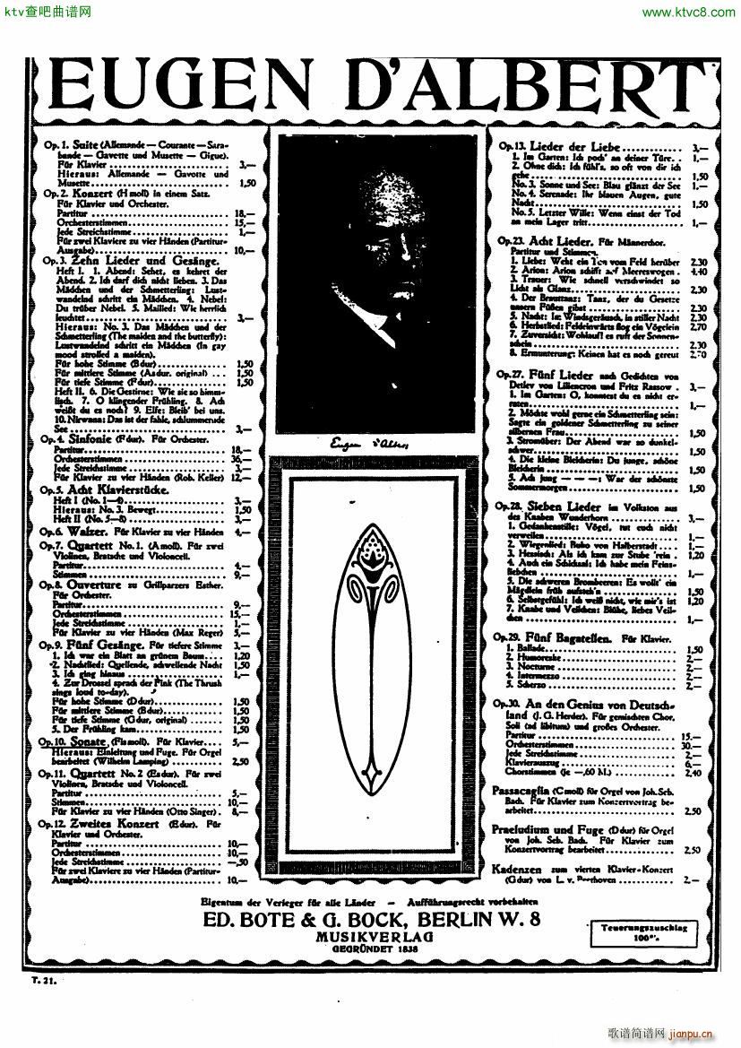 D Albert op 10 Piano Sonata 1(����V)30