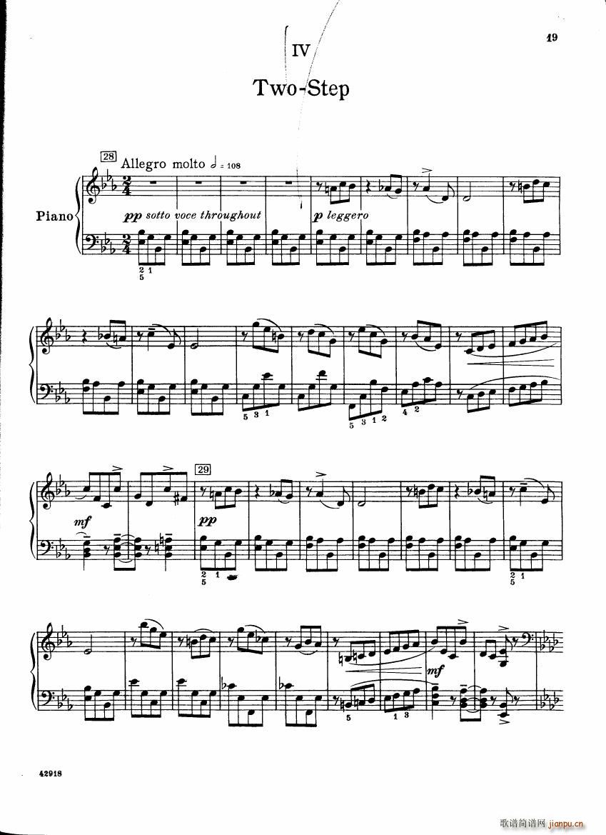 Barber op 28 Souvenirs piano solo(����V)19