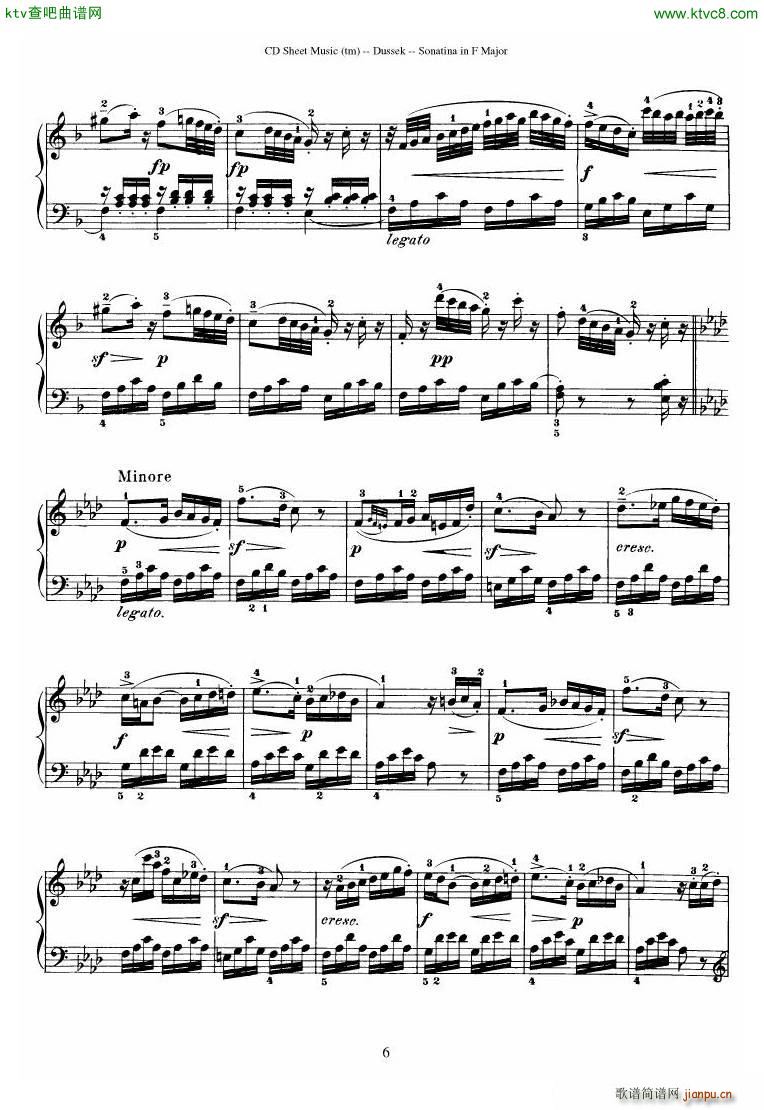 Dussek Sonatina in G Major(����V)17