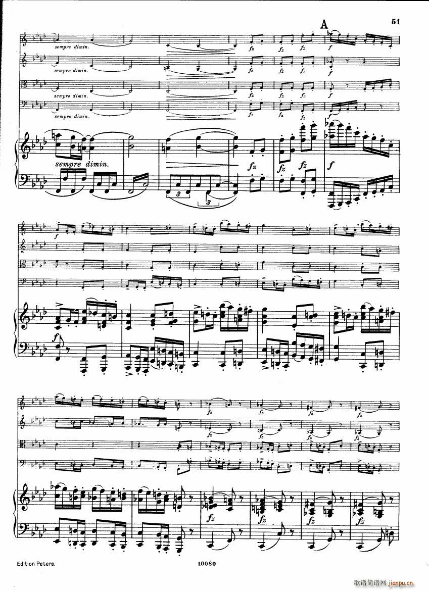 Brahms op 34 Piano Quintet f minor score ��(����V)9