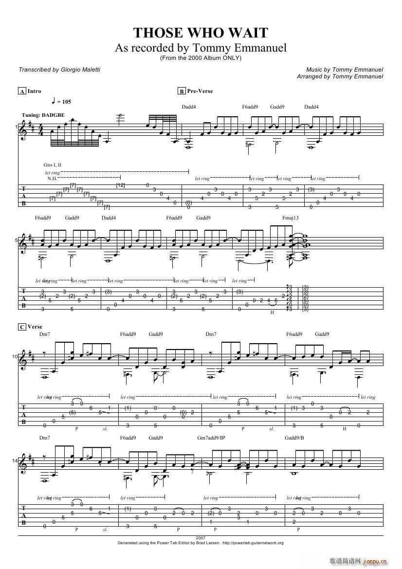 tommy emmanuel those who wait ָ������(�����V)1
