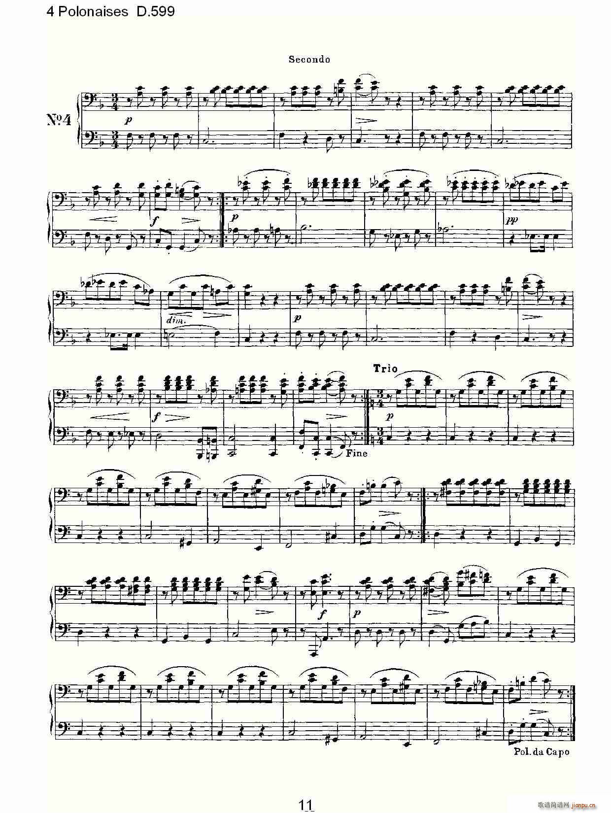 4 Polonaises D.599(ʮ�ּ�����)11