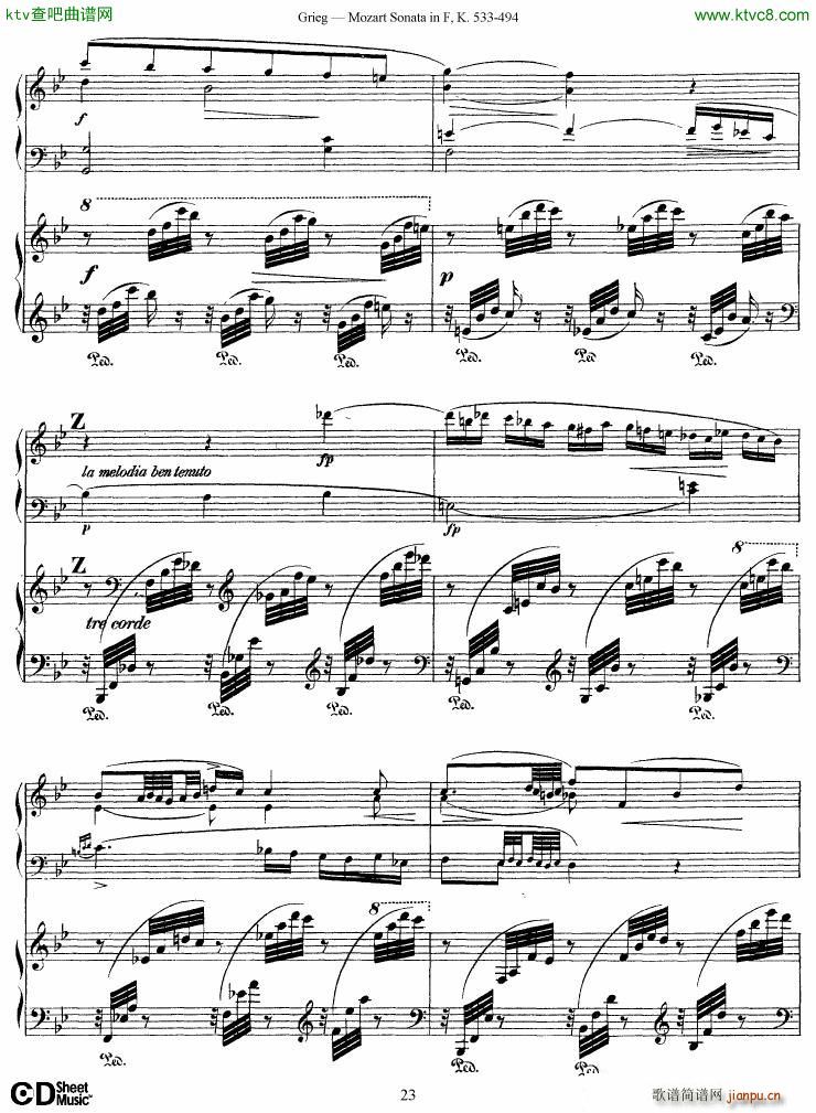 Grieg Sonata K 533 Mozart 2nd Piano Grieg(����V)23