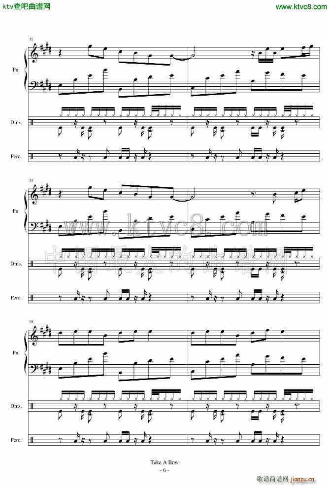 Take a Bow Piano Drums(����V)6