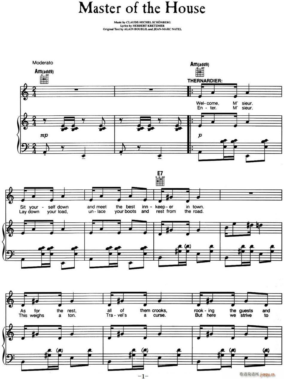 Master of the House ����(l�� )�� ���K���� Les Miserables �x��(ʮ�ּ�����)1