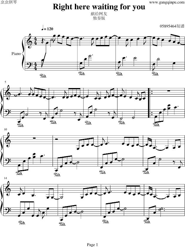 right here waiting(����V)1