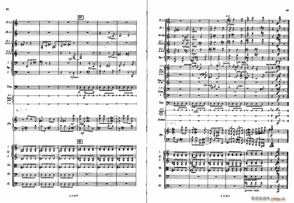 Bartok SZ 83 Piano Concerto No1 Full Score ��(����V)1