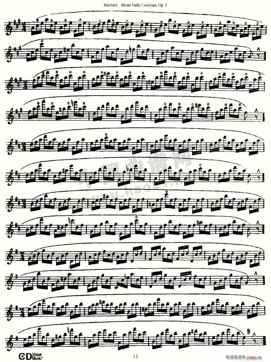 Seven Daily Exercises Op 5 ÿ�վ������� ��Ʒ5̖ �~��(ʮ�ּ�����)12