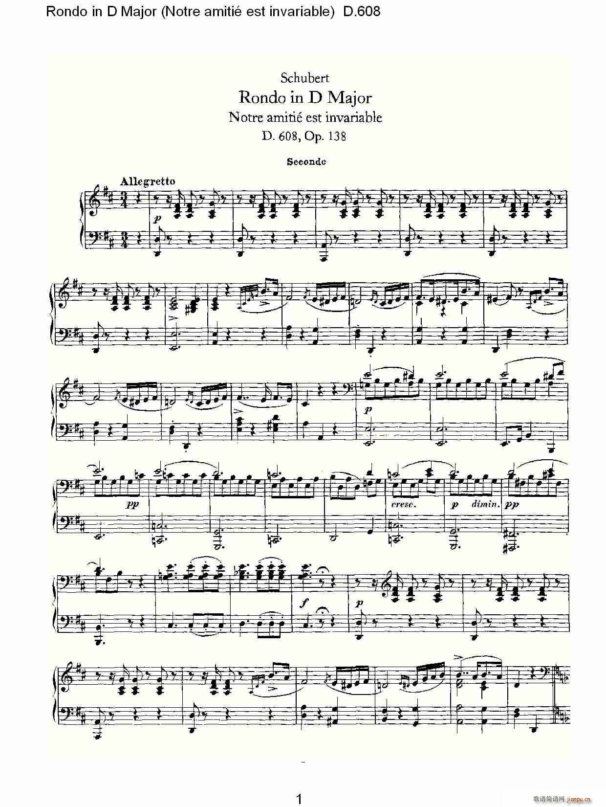 Rondo in D Major(ʮ�ּ�����)1