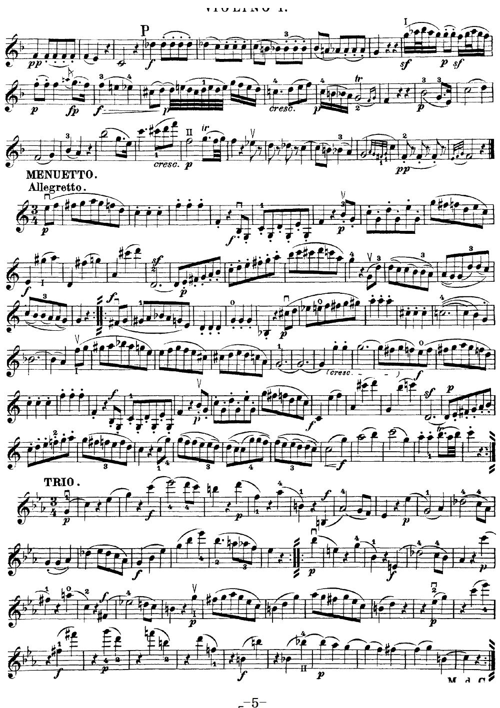 Mozart Quartet No 19 in C Major K 465 Violin 1(ʮ�ּ�����)5