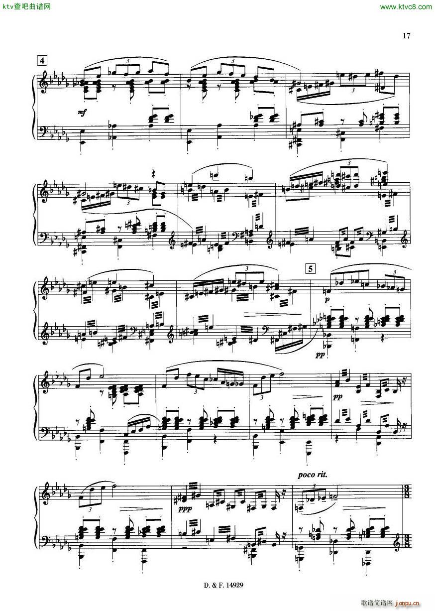 Durufl�� Op 6 Trois Danses(����V)16