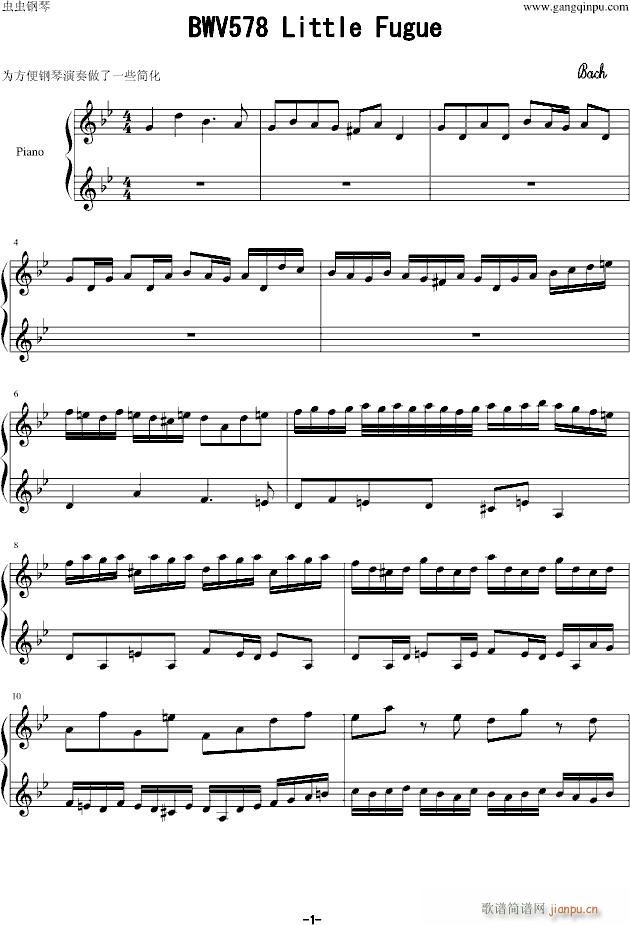 BWV578 Littlle Fugue(����V)1