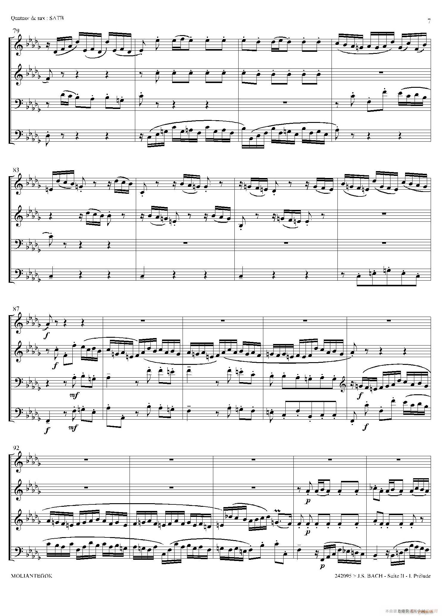 Suite anglaise No 2 BWV 807 �����M��֮�� ǰ���� ������(���V)6