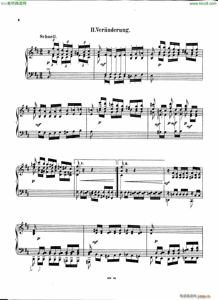 Herzogenberg 8 Variations op 1 3(����V)3